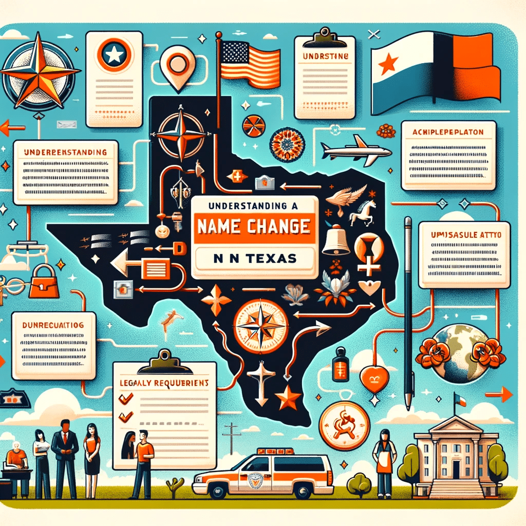 How can I change name Texas I am getting Married or Divorced?