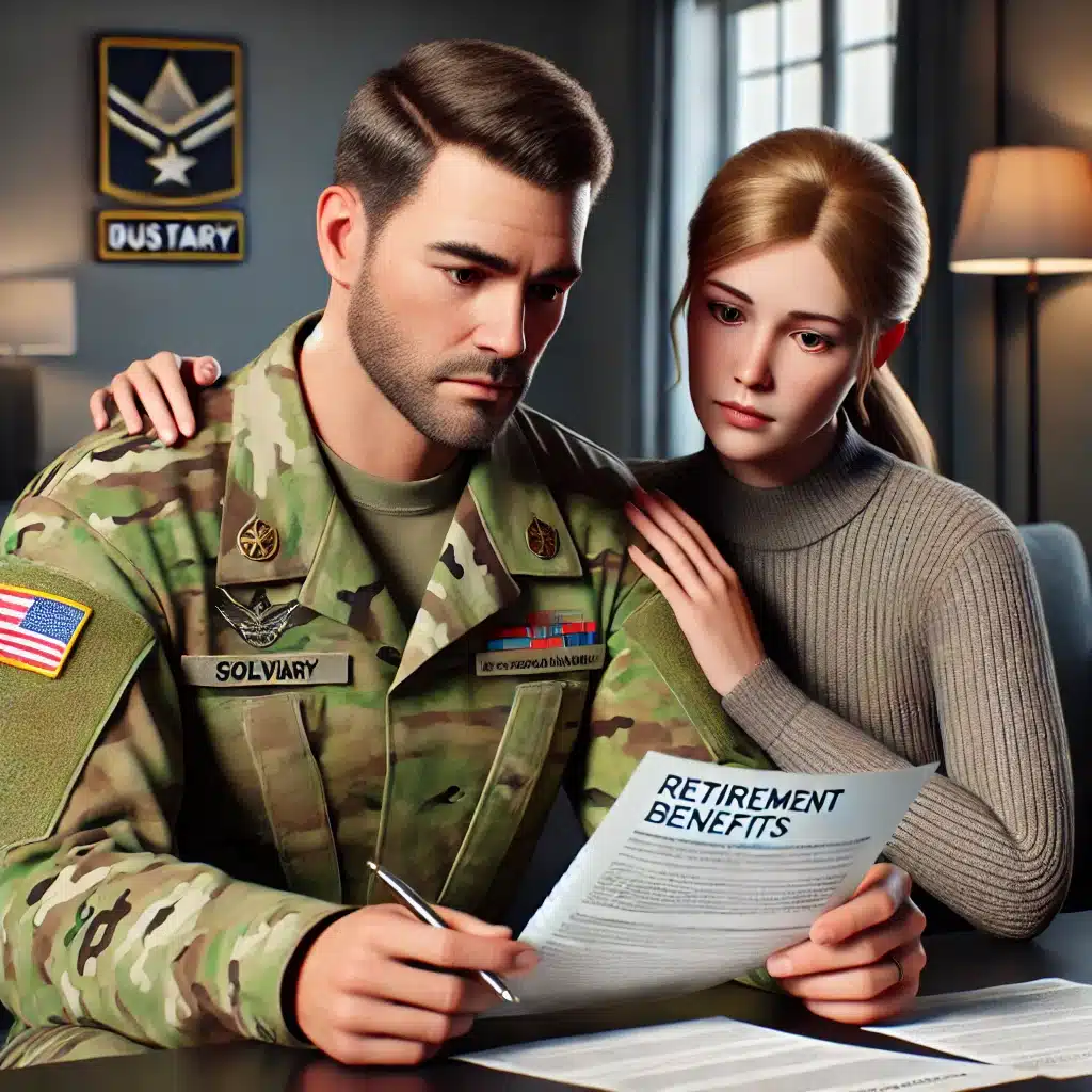 Dividing up present and future military retirement benefits in a Texas divorce