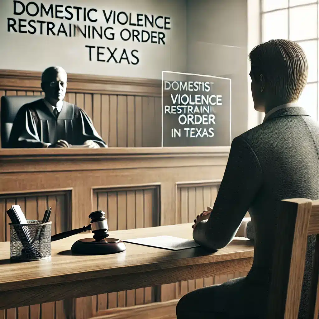 How do you file for a domestic violence restraining order in Texas?