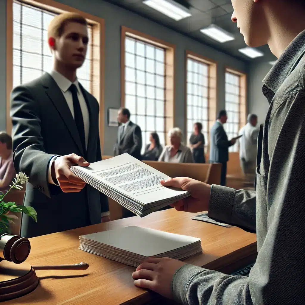 Where do you go and what do you do in order to file a petition for divorce in Texas?