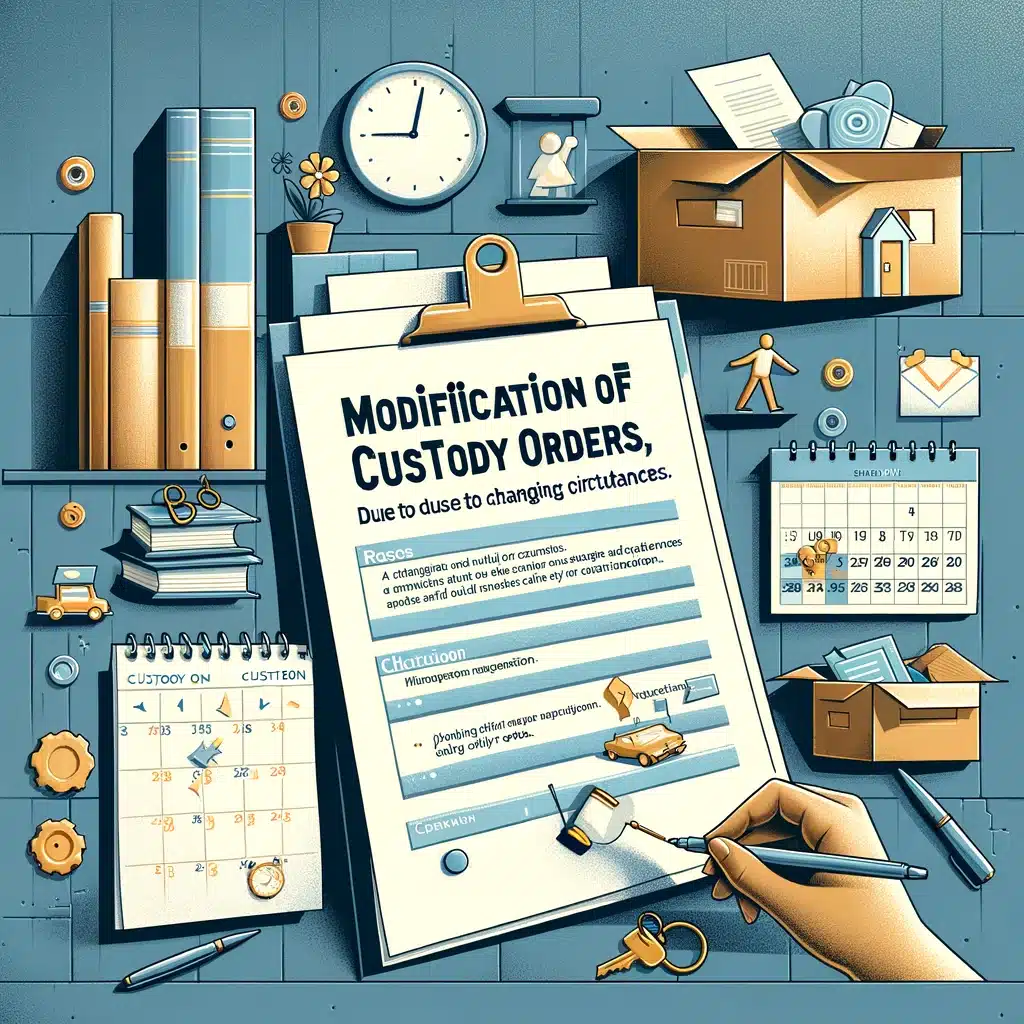 Modification of Custody Orders Circumstances can change after a custody order is in place