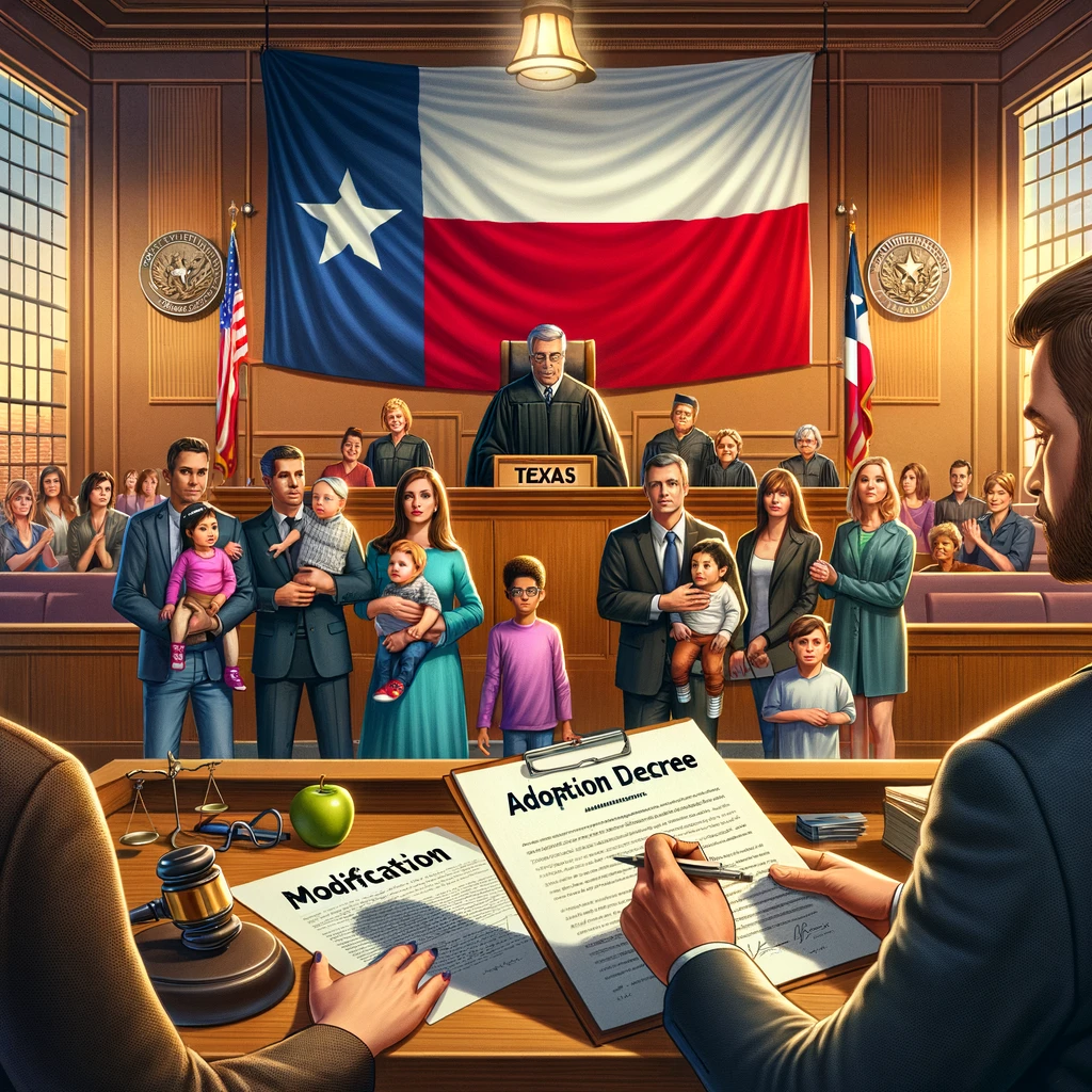 Texas Family Law Courts: Adoption and Modification Cases