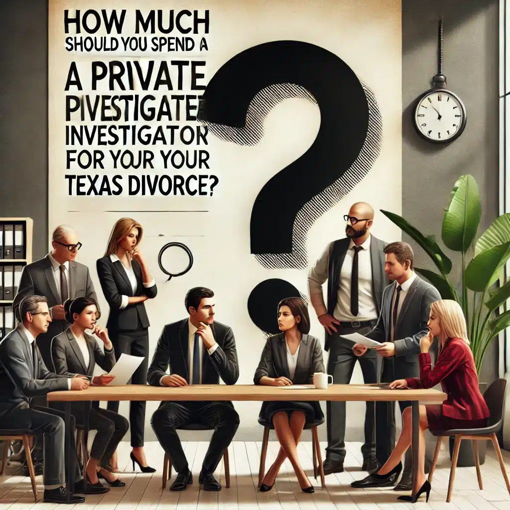 How Much Should You Spend on a Private Investigator for Your Texas Divorce?