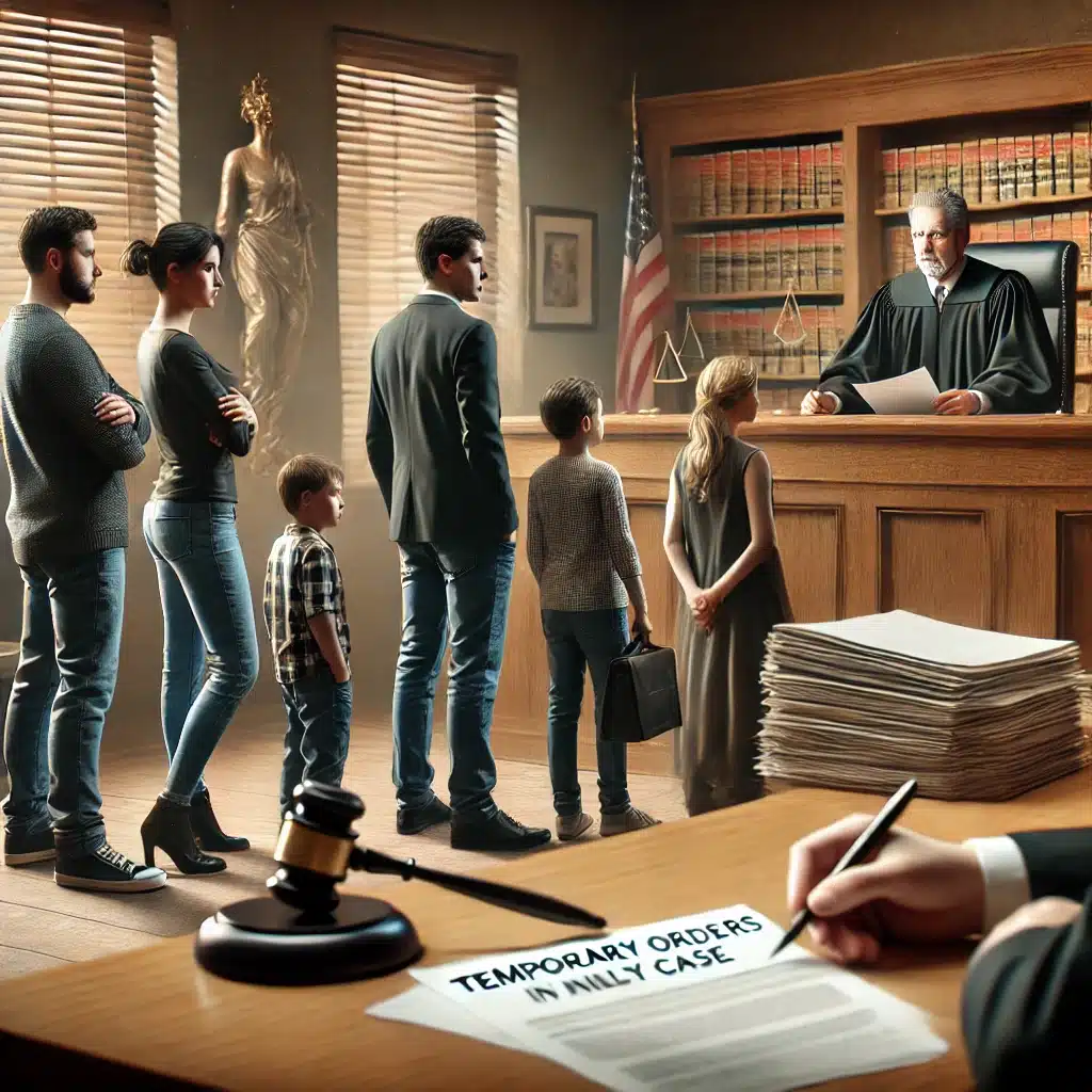 Agreed temporary orders in a Texas family law case