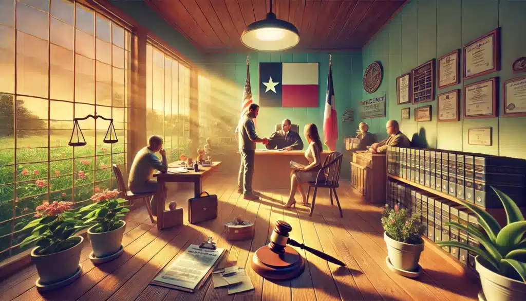 An illustration showing the steps to obtain emergency parental custody.