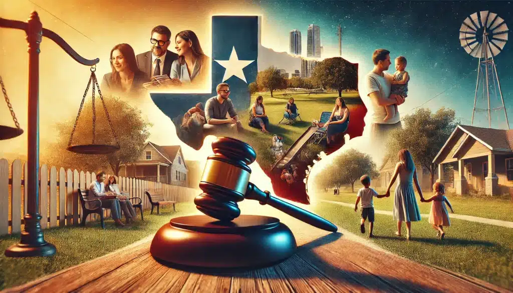 An artistic representation of real-life examples and case studies related to child custody relocation.