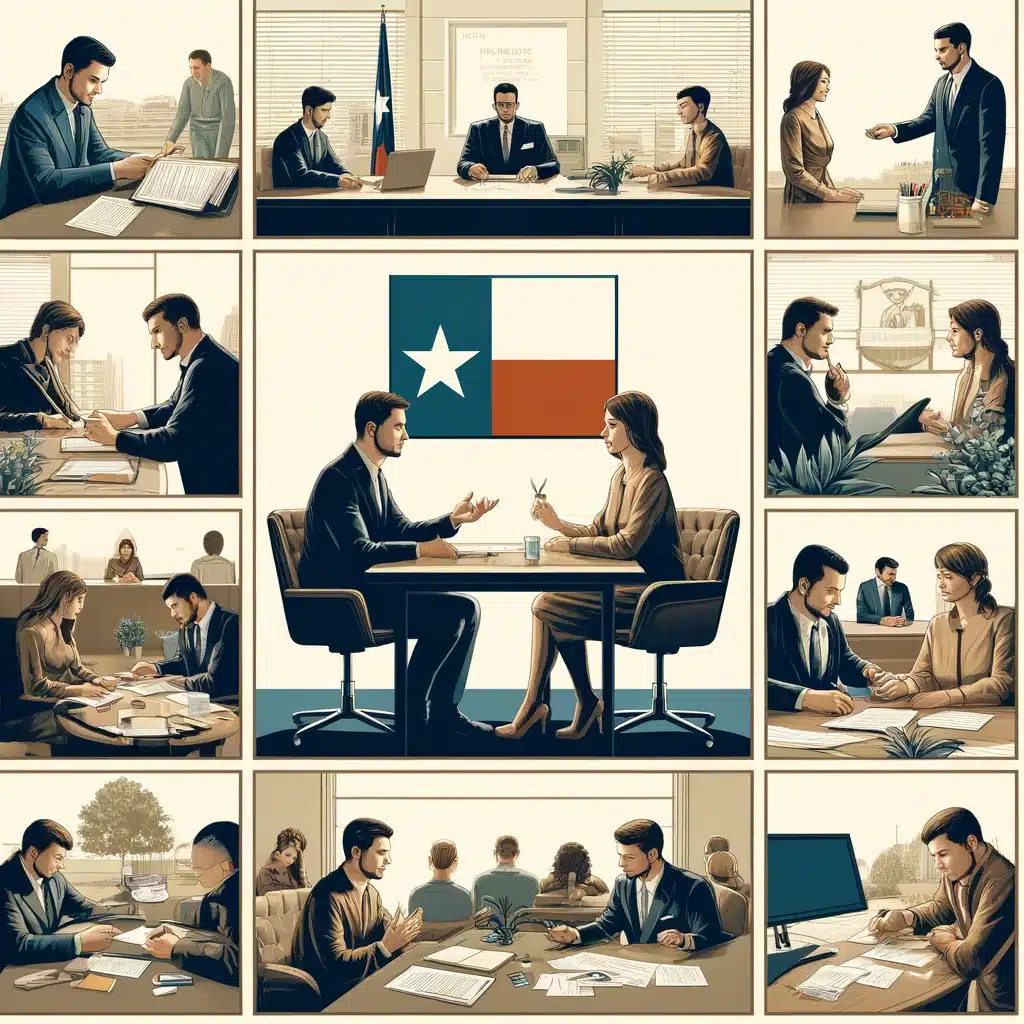 What is included in the average cost of divorce mediation in Texas?