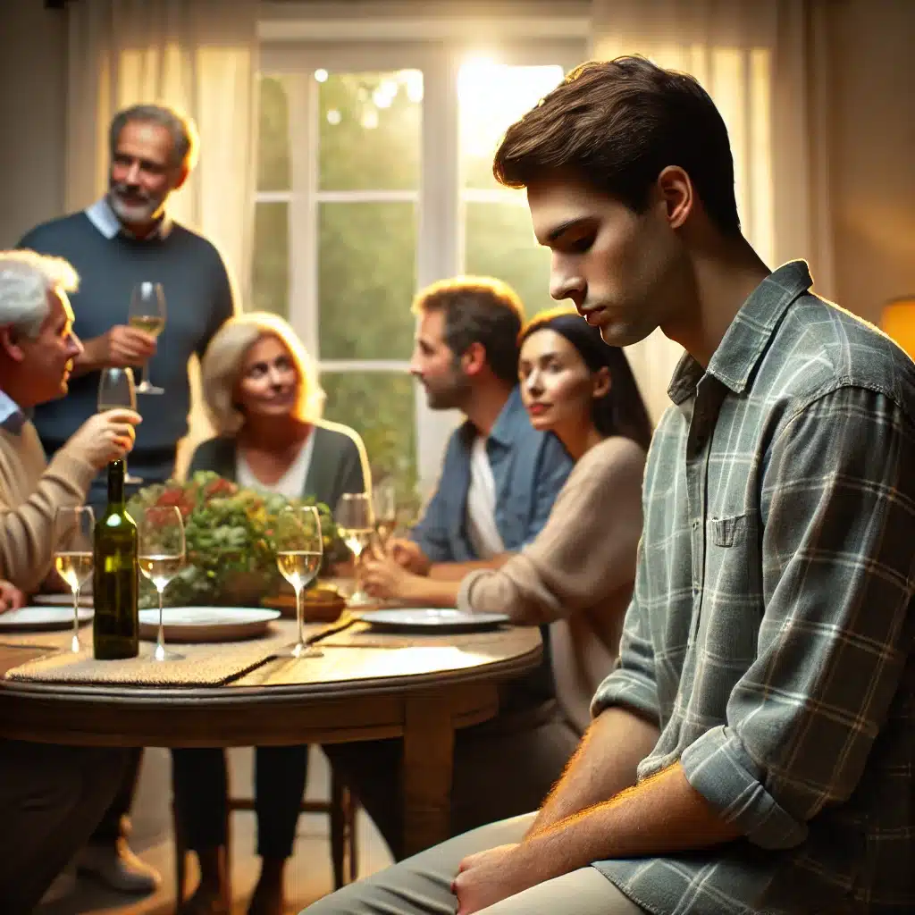 He is reducing time with your friends or family