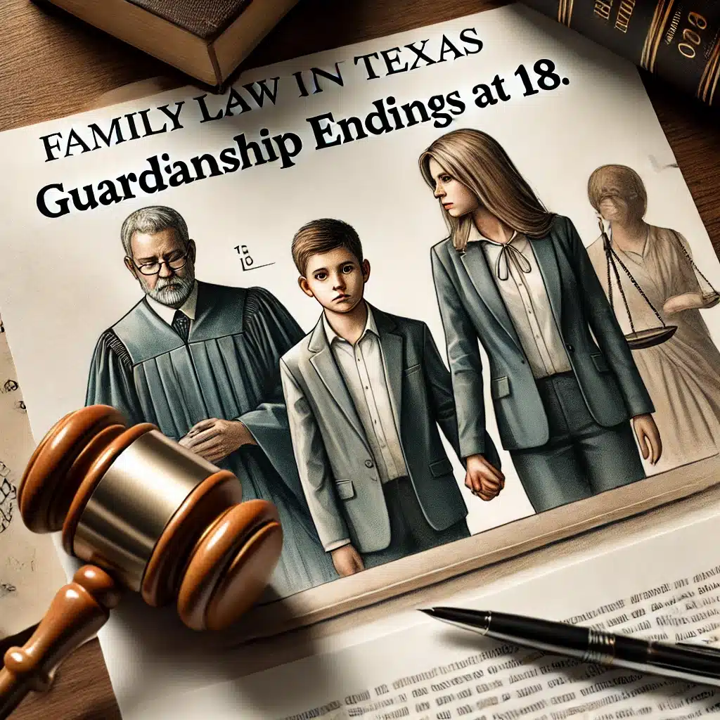 does guardianship of a child end at a18 in texas