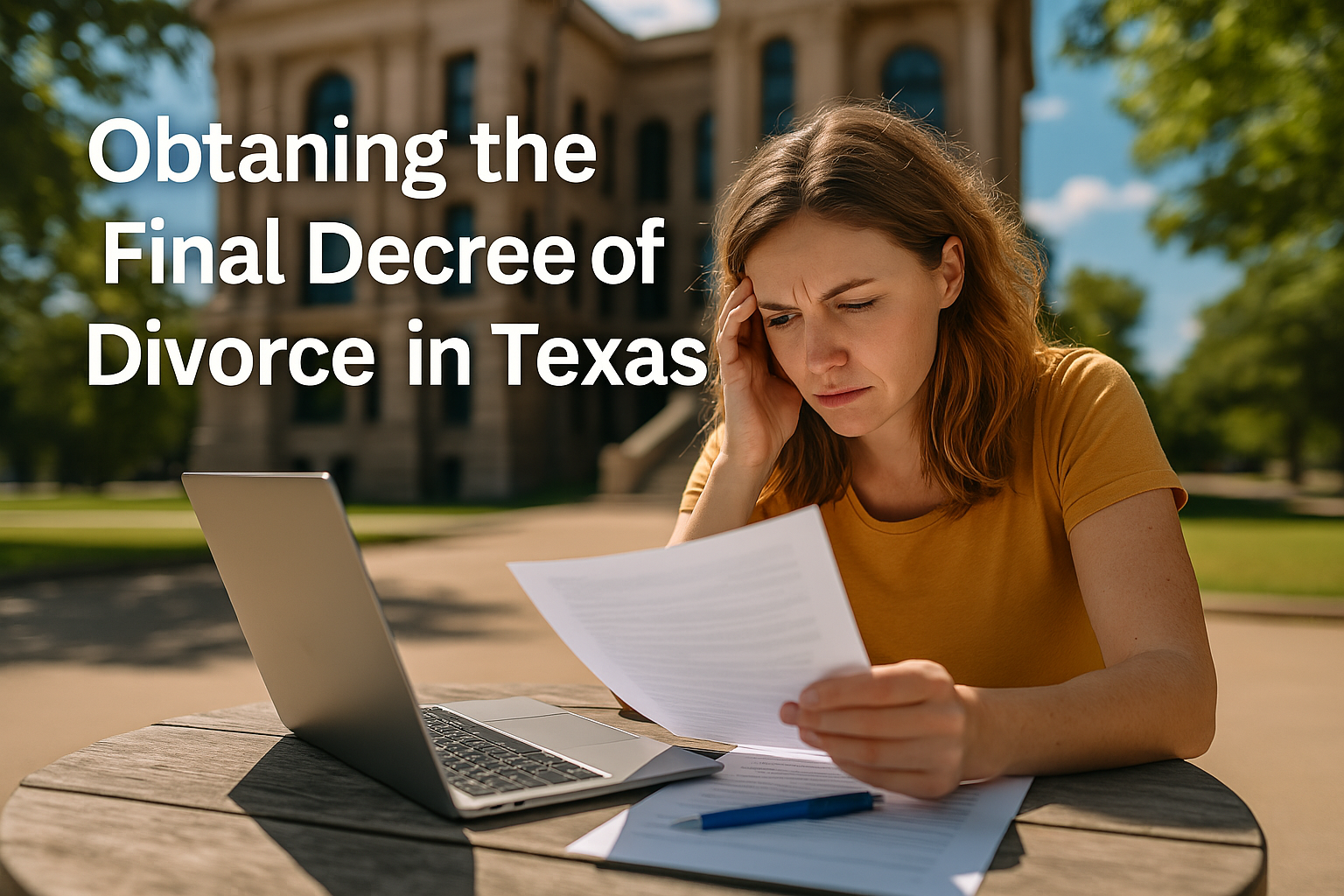 Obtaining the Final Decree of Divorce in Texas