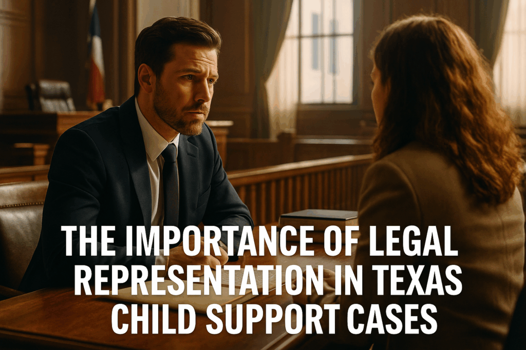 The importance of legal representation in Texas child support cases.