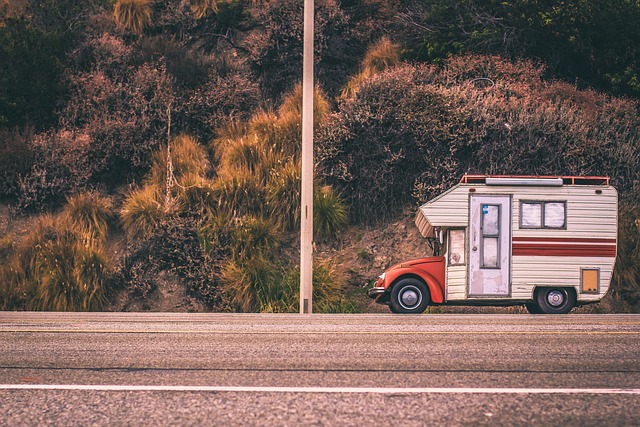mobile home on the road