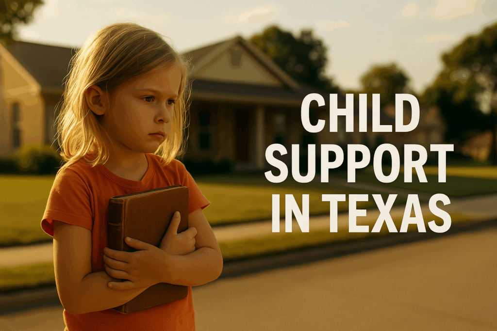 An overview of child support in Texas, illustrating the importance of financial support for children.