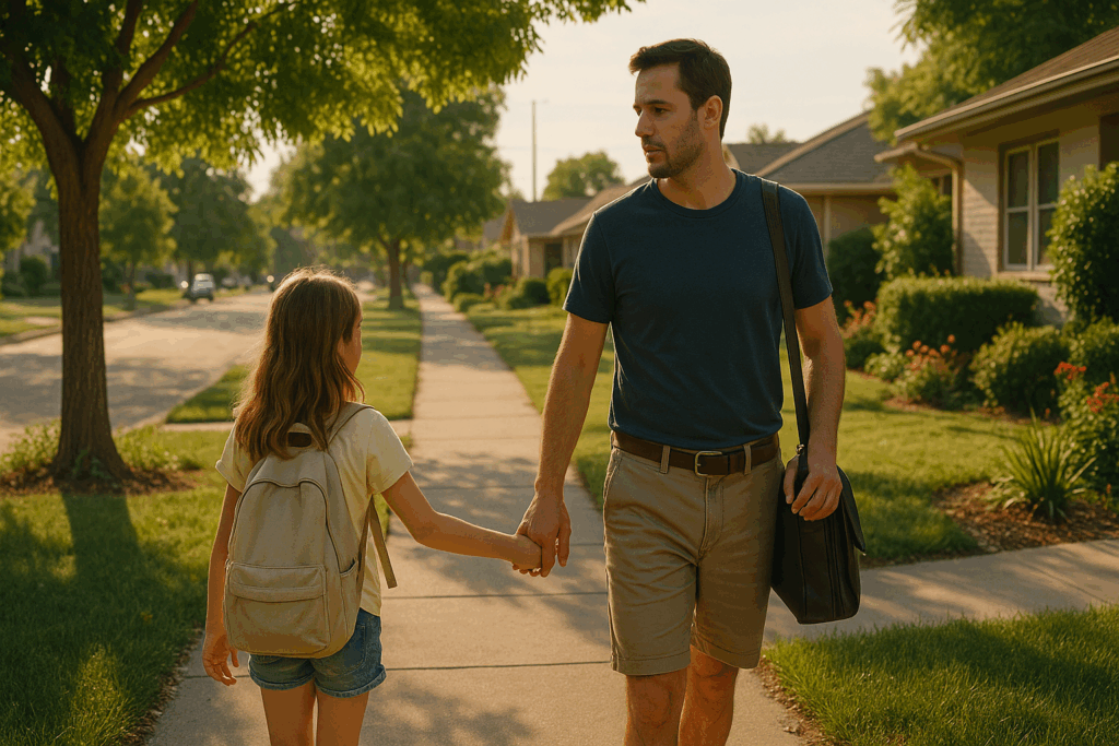 A father implementing practical tips for protecting his rights.