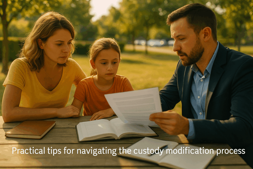 Practical tips for navigating the custody modification process.