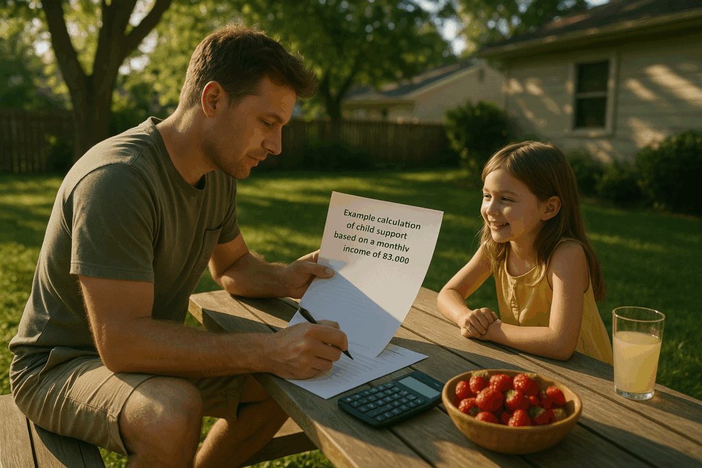 Common questions about child support calculations in Texas, featuring a Q&A format.