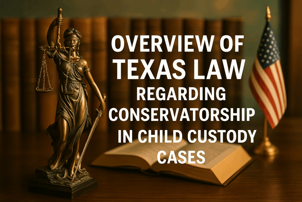 An overview of Texas law regarding conservatorship in child custody cases.