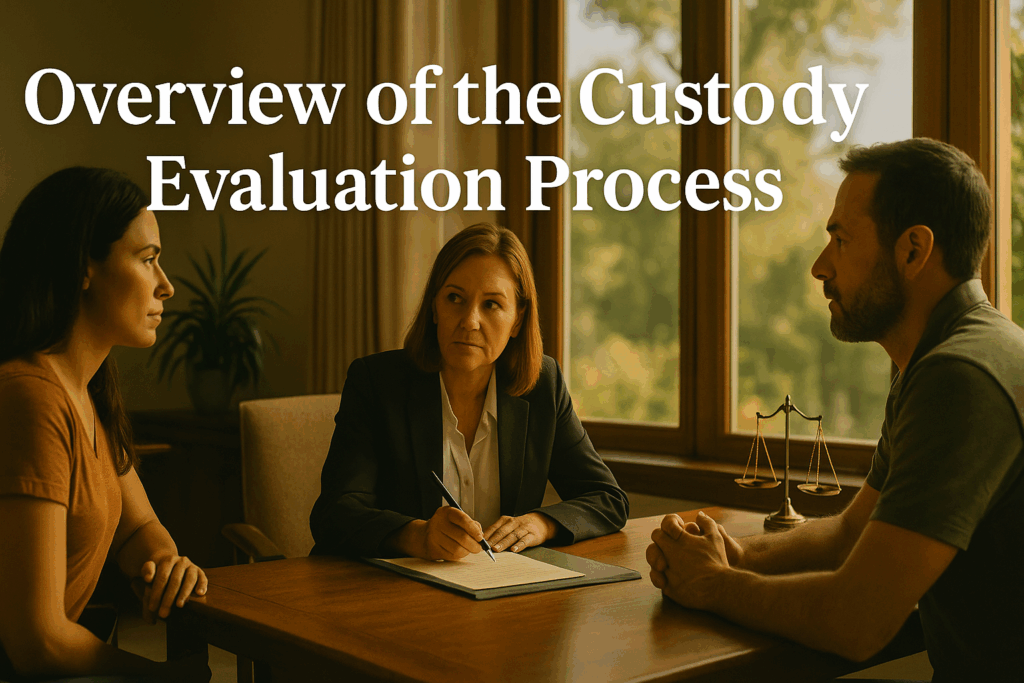 An overview of the custody evaluation process.