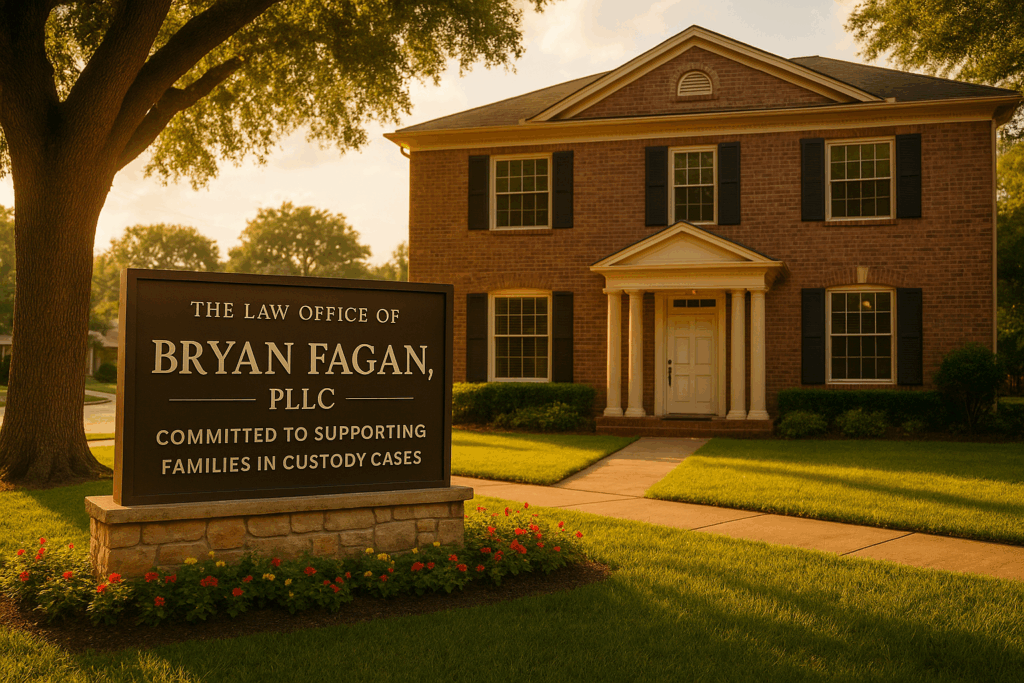 The Law Office of Bryan Fagan PLLC, committed to supporting families in custody cases.