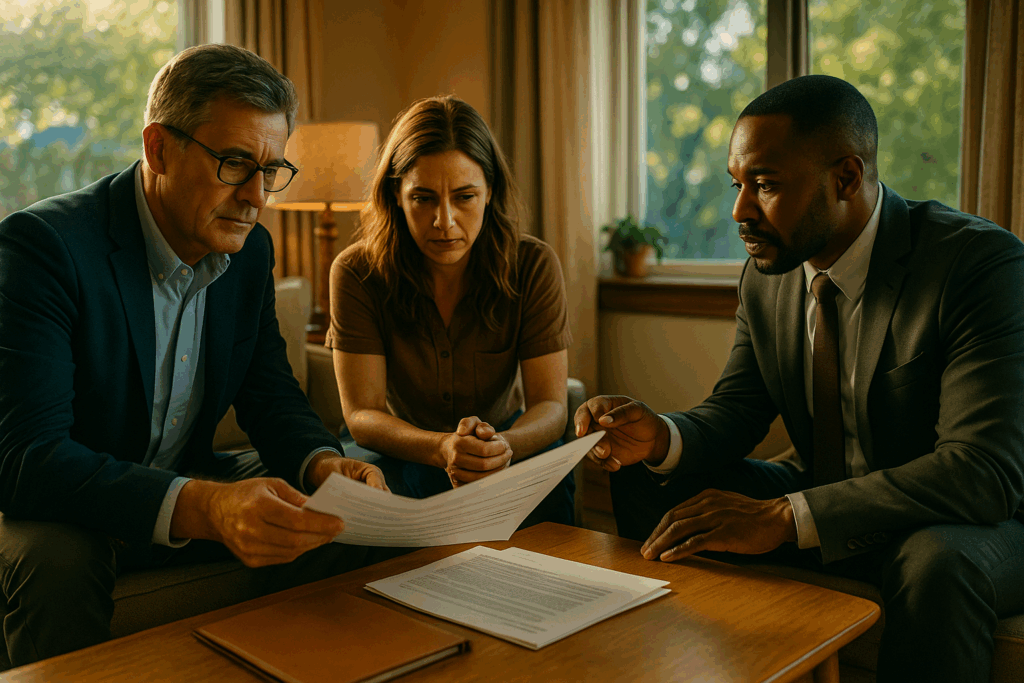 The evaluator's report is being discussed.