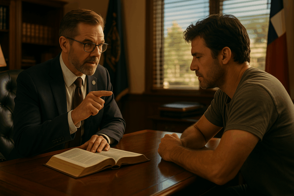 A father's rights attorney in Southtown, Texas, advocating for a father's custody rights.