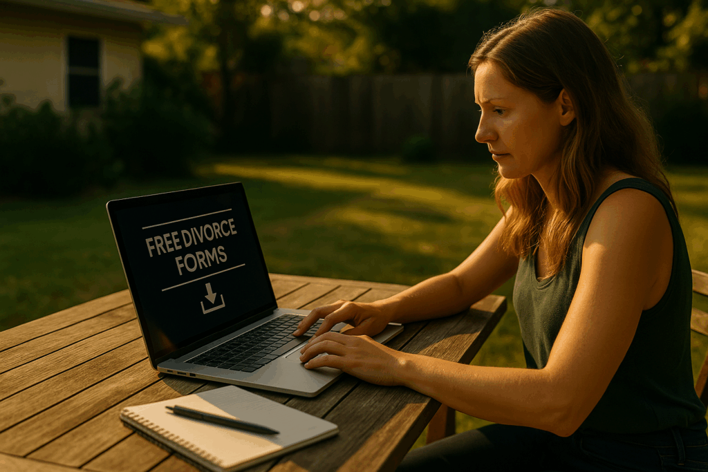 Downloading free divorce forms online. How to get your divorce started for free